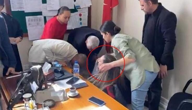 ‘Başörtüsü’ krizinin büyüdüğü okulda müdür baygınlık geçirdi