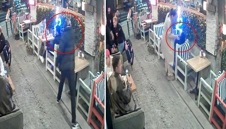 Karısının gözü önünde adamın ensesine ateş edip gitti
